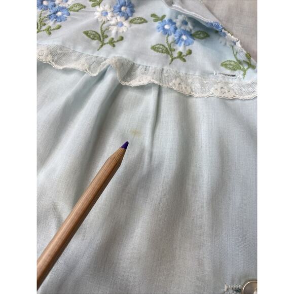 Vintage PHILMAID Two Piece PAJAMA SET SIZE 36 Embroidered M/ L Daisy Women’s - Picture 14 of 16